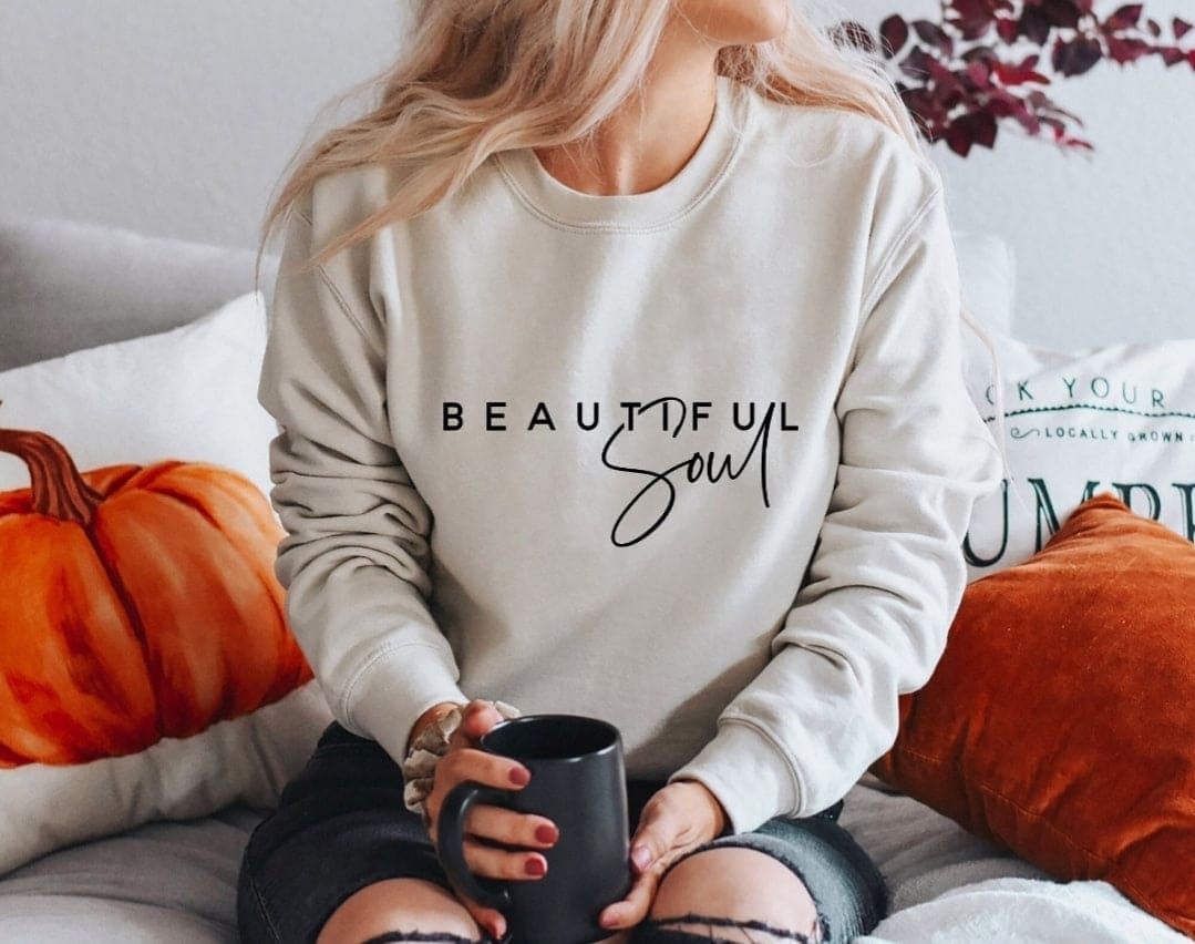 Beautiful Soul CREWNECK SWEATSHIRT (UNISEX) It Clothing Wear LLC