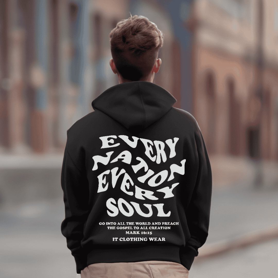 Every Nation Every Soul Hoodie (Unisex) Black Friday Pre-Order Sale It Clothing Wear LLC
