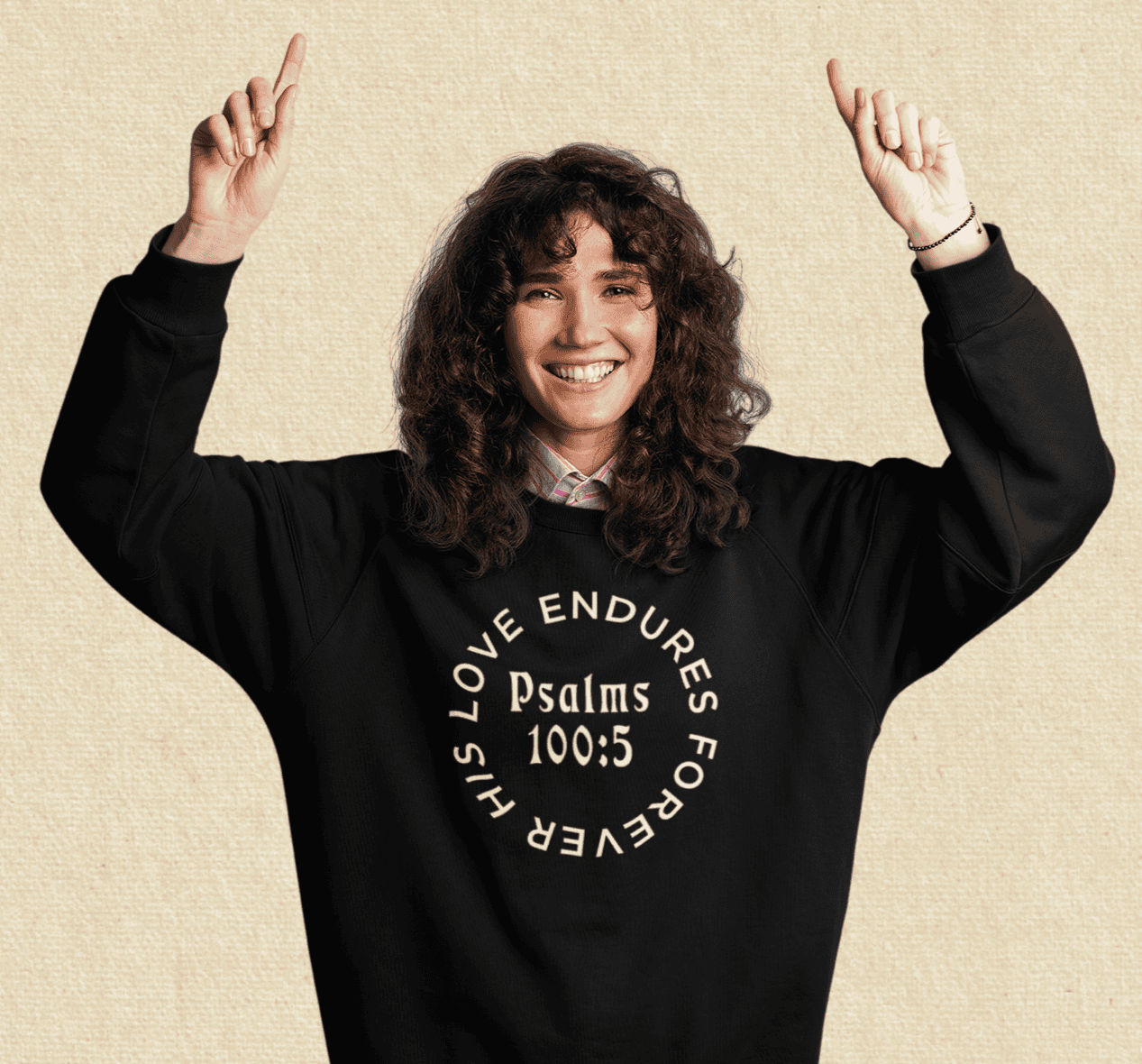 His Love Endures Forever CREWNECK SWEATSHIRT (UNISEX) It Clothing Wear LLC