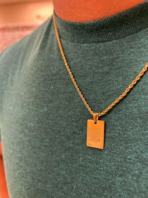 LMTD || 18K GOLD PLATED TRUST IN THE LORD CHAIN