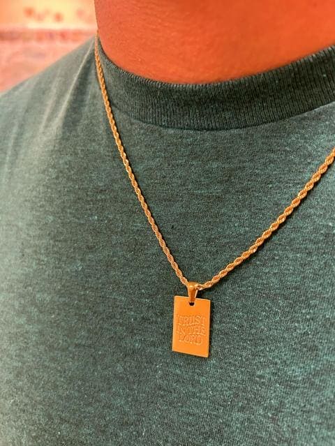LMTD || 18K GOLD PLATED TRUST IN THE LORD CHAIN