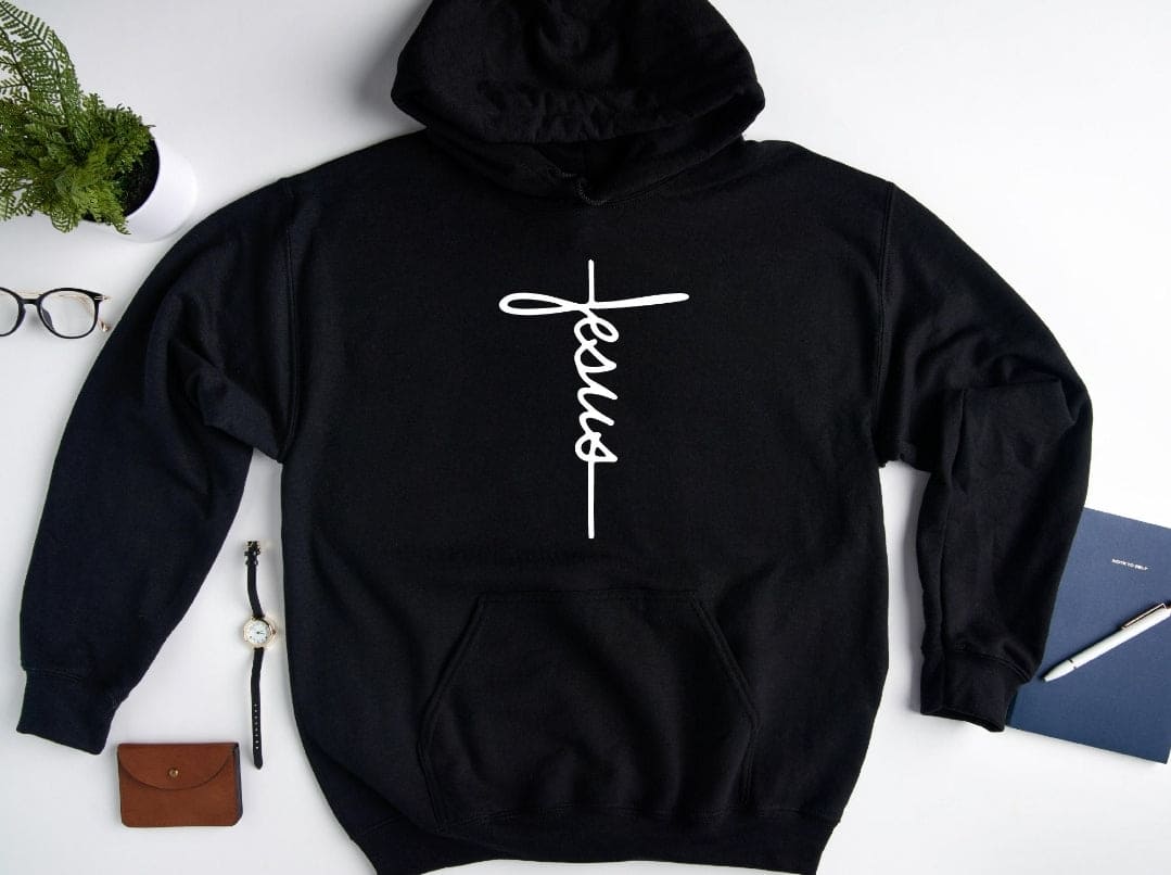 Jesus Cursive Hoodie (Unisex) It Clothing Wear LLC
