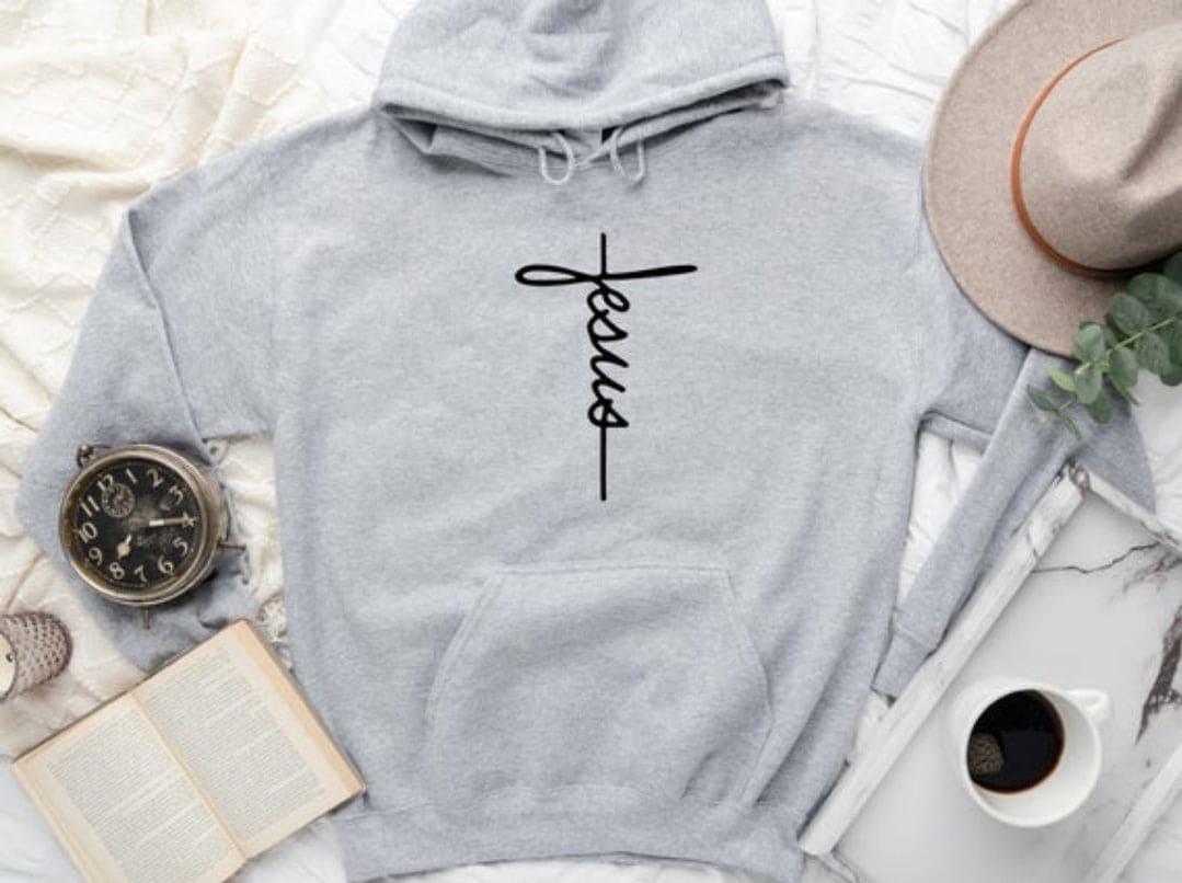 Jesus Cursive Hoodie (Unisex) It Clothing Wear LLC