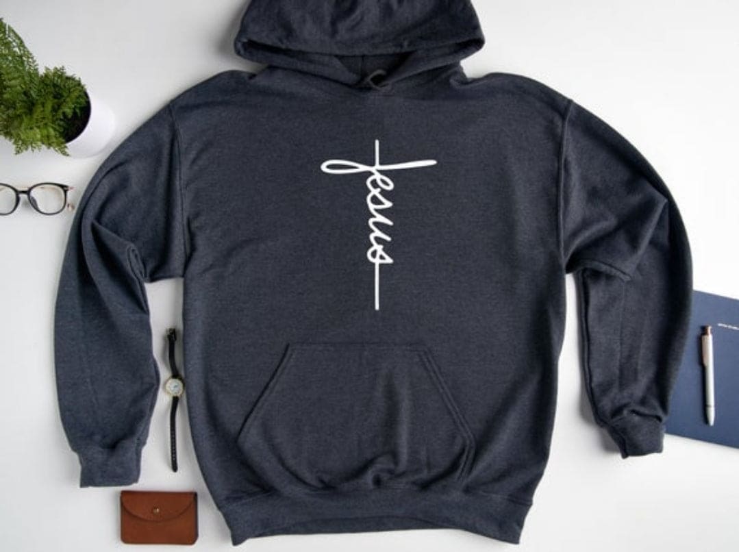 Jesus Cursive Hoodie (Unisex) It Clothing Wear LLC