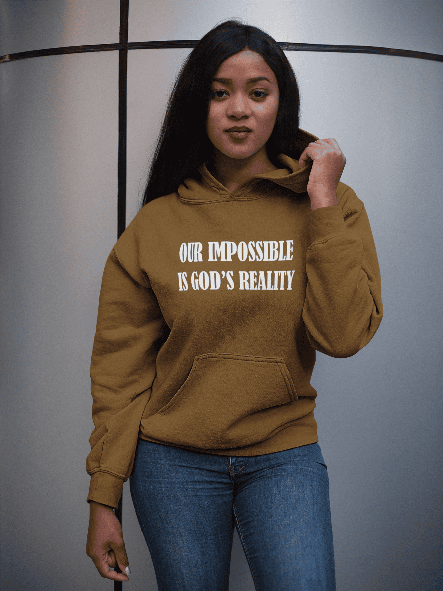 Our impossible is Gods Reality Hoodie (Unisex) It Clothing Wear LLC