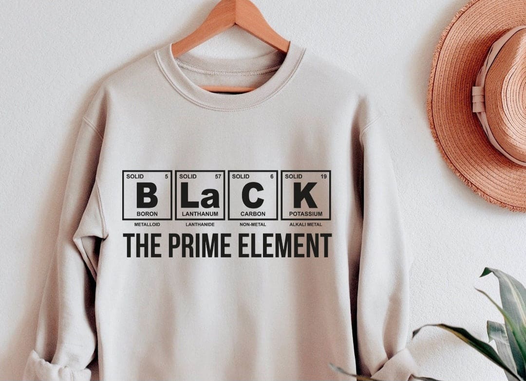 Periodic Table BHM Crewneck Sweatshirt (Unisex)