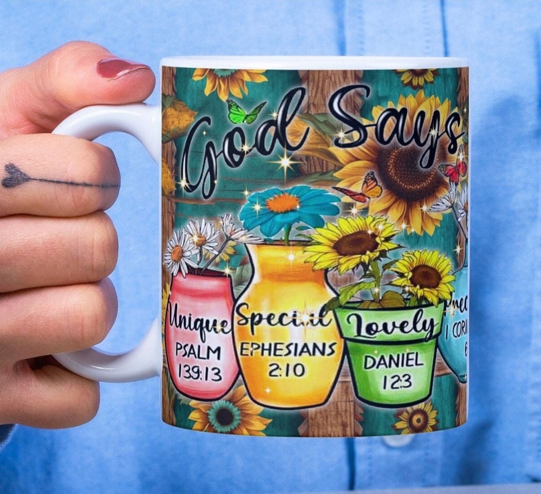 God Says You Are Bible Verse 11 oz Mug