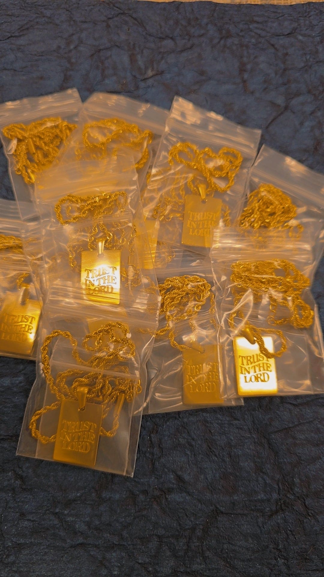 LMTD || 18K GOLD PLATED TRUST IN THE LORD CHAIN