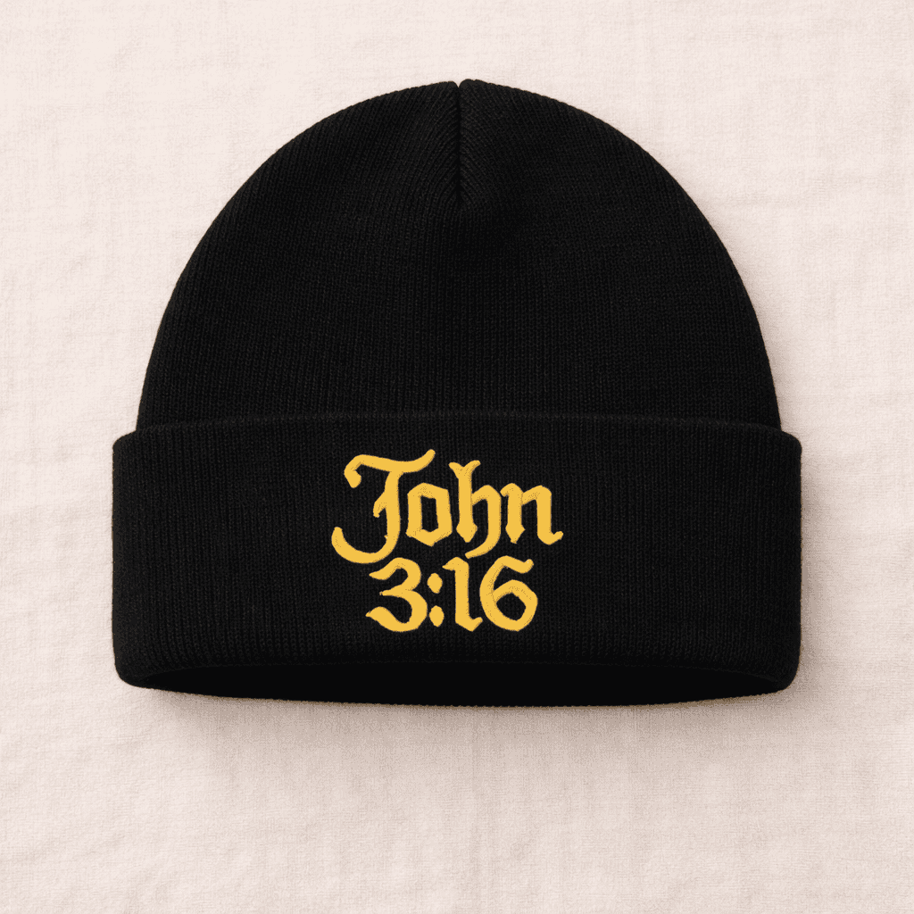 John 3:16 Embroidered Beanie — Limited Edition