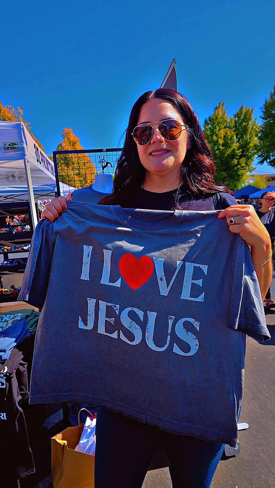 New Drop I Love Jesus Baggy/Boxy Unisex Crop Top Tee