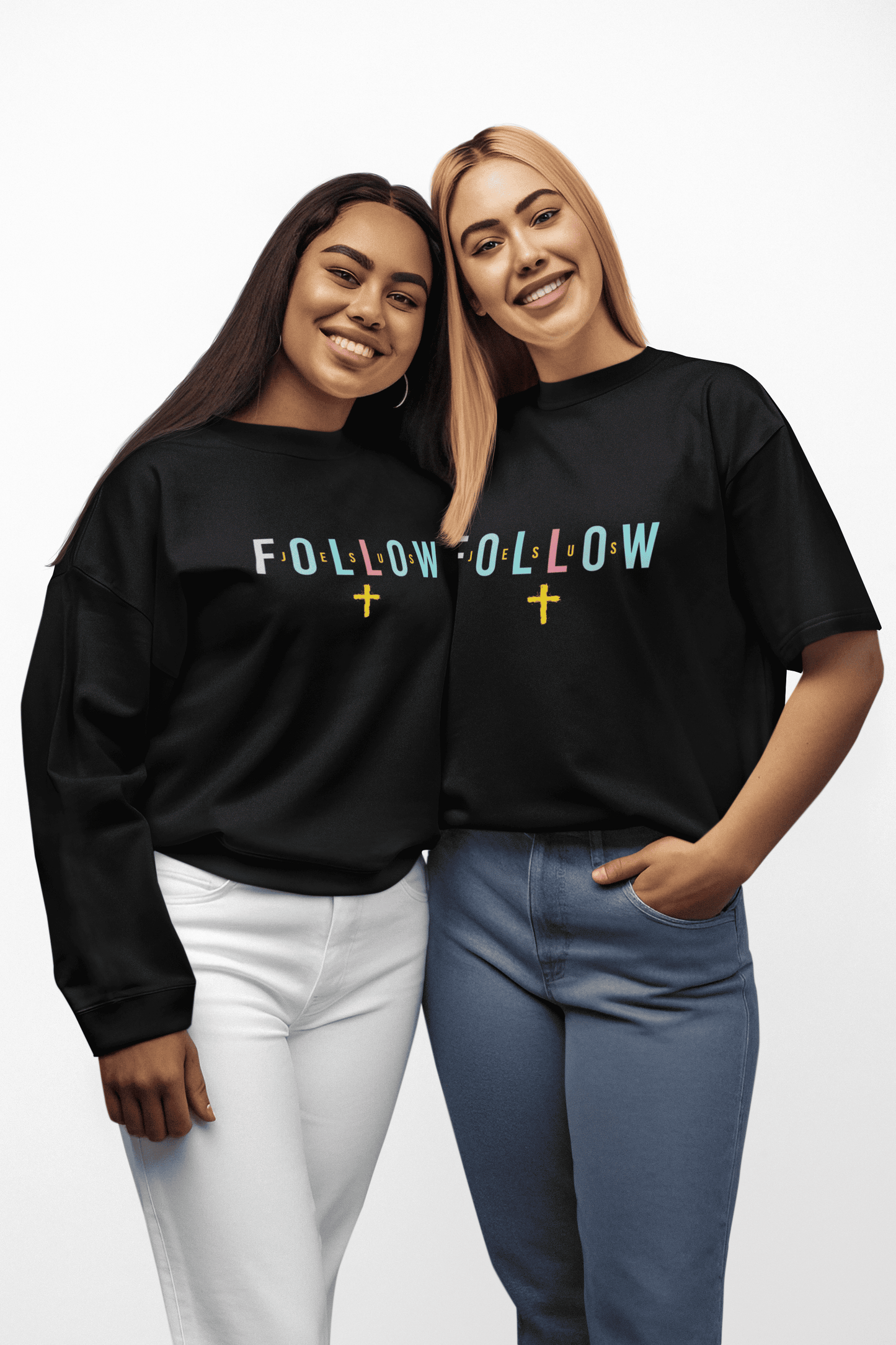 Follow Jesus Crewneck Sweatshirt (Unisex)