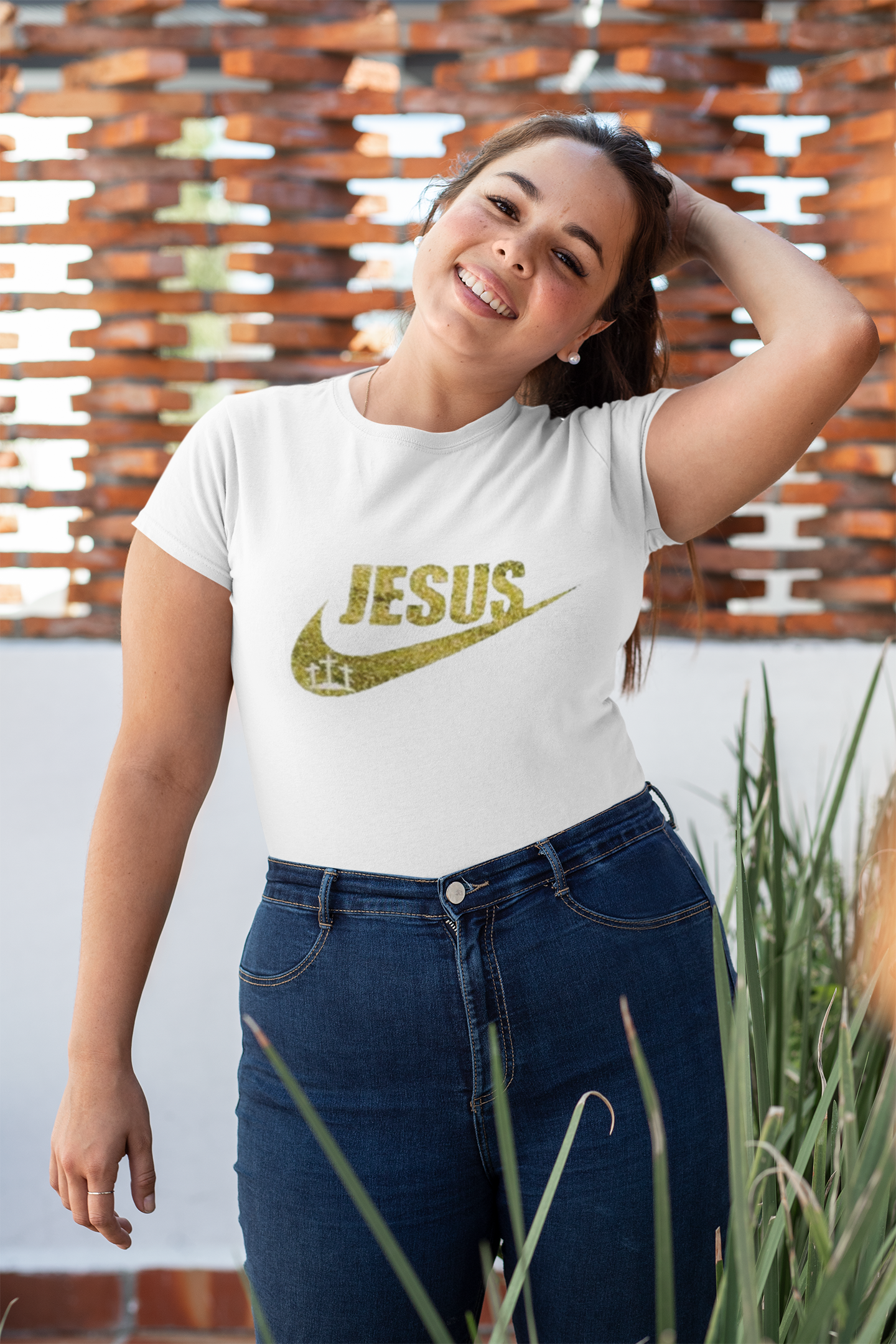 Jesus Did It (Yellow Glitter) Unisex TEE