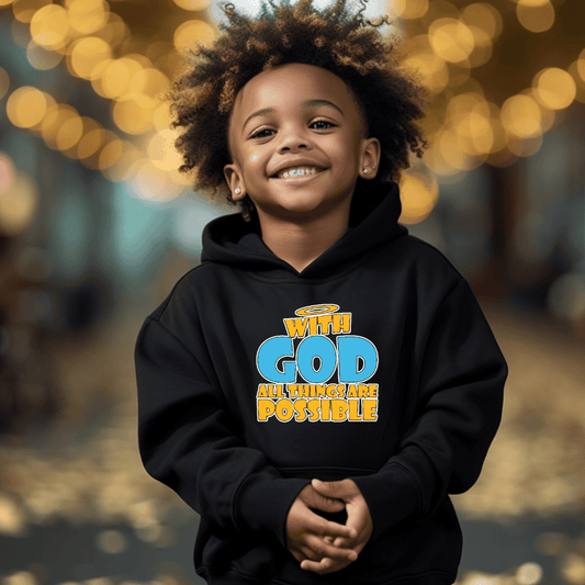 With God All Things Are Possible Toddler Hoodie Unisex