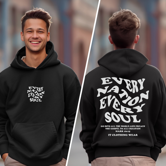 Every Nation Every Soul Hoodie (Unisex) Black Friday Pre-Order Sale It Clothing Wear LLC