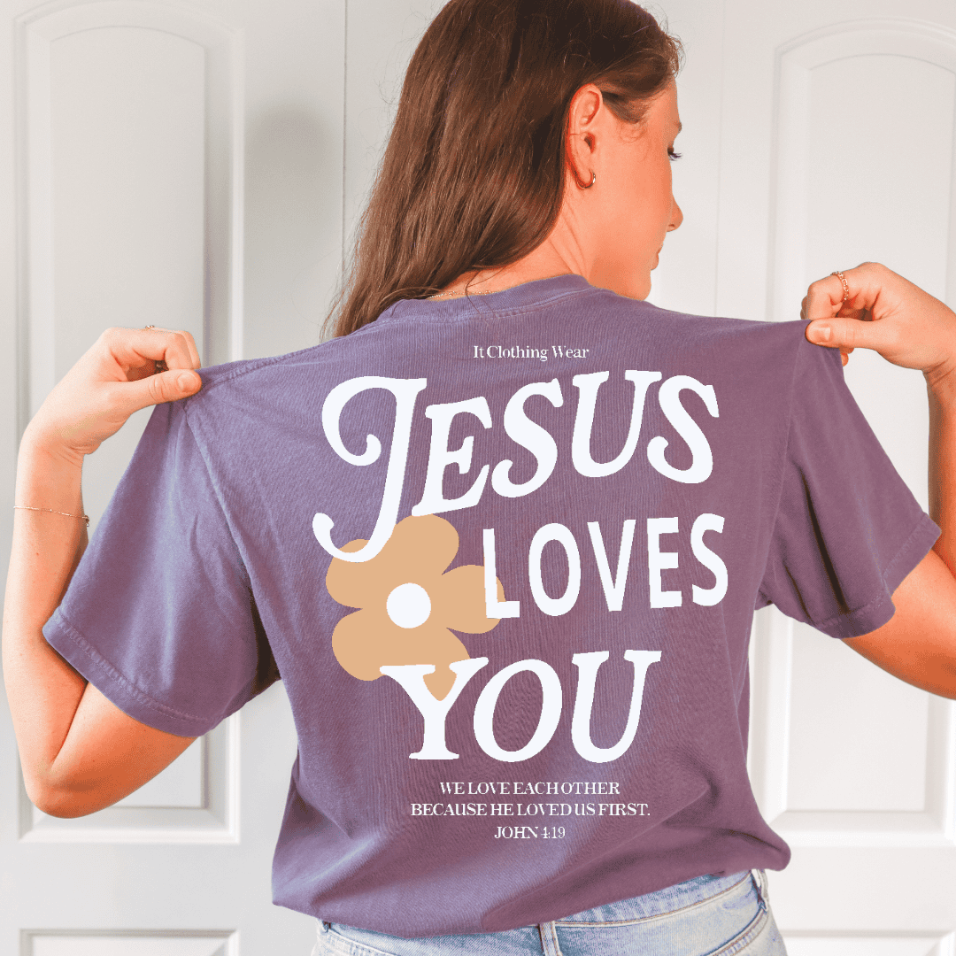 Jesus Loves You Unisex Tee ( Black Pepper) It Clothing Wear LLC