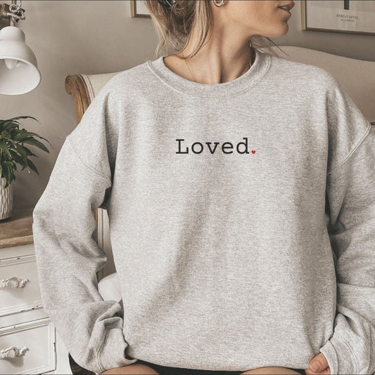 Loved ♡ Crewneck Sweatshirt (Unisex) It Clothing Wear LLC