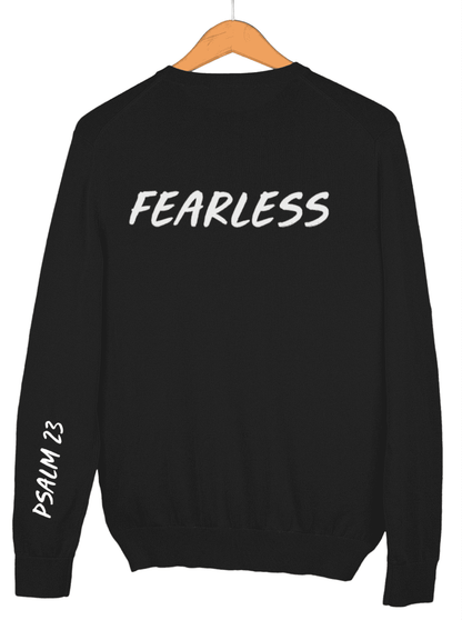 Psalms 23 Fearless CREWNECK SWEATSHIRT  (UNISEX) It Clothing Wear LLC