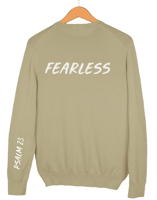 Psalms 23 Fearless CREWNECK SWEATSHIRT  (UNISEX) It Clothing Wear LLC