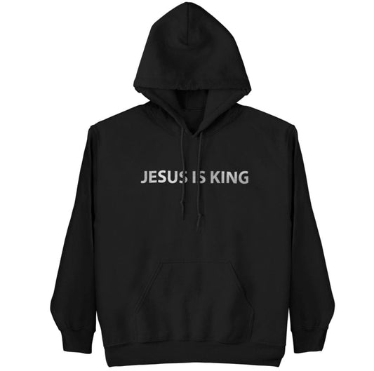 Jesus is King Foil Design Hoodie (UNISEX)