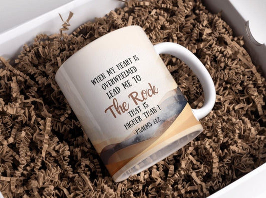 Psalms 61:2 Bible Verse 11 oz Mug