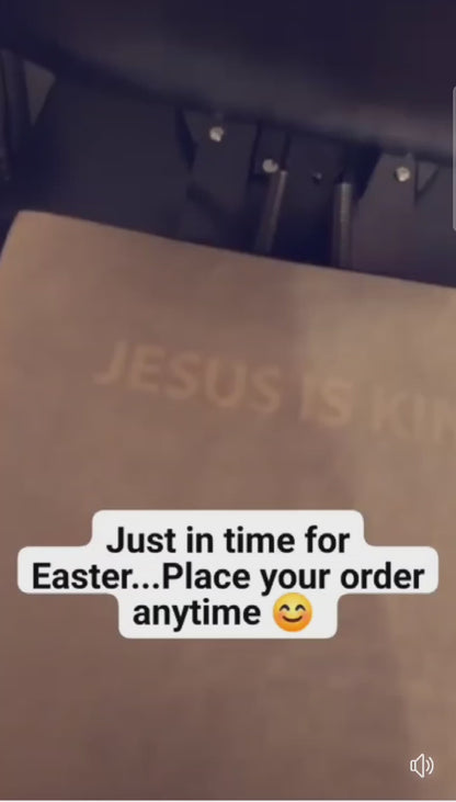 Jesus is King Foil Design Hoodie (UNISEX)