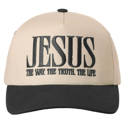 Jesus Is the Way, the Truth, the Life — Embroidered Snapback Hat