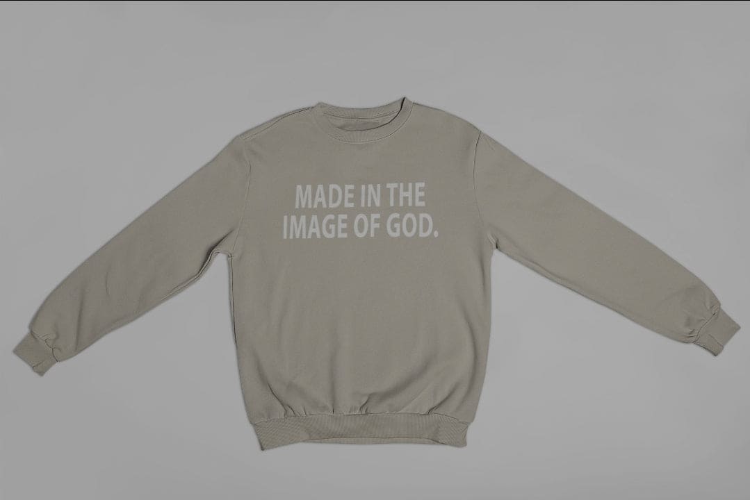 MADE IN THE IMAGE OF GOD CREWNECK SWEATSHIRT  (UNISEX)
