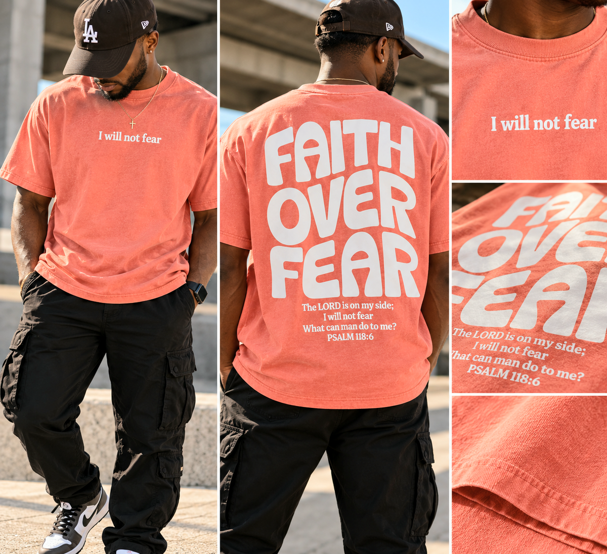 Faith over Fear Oversized Tee