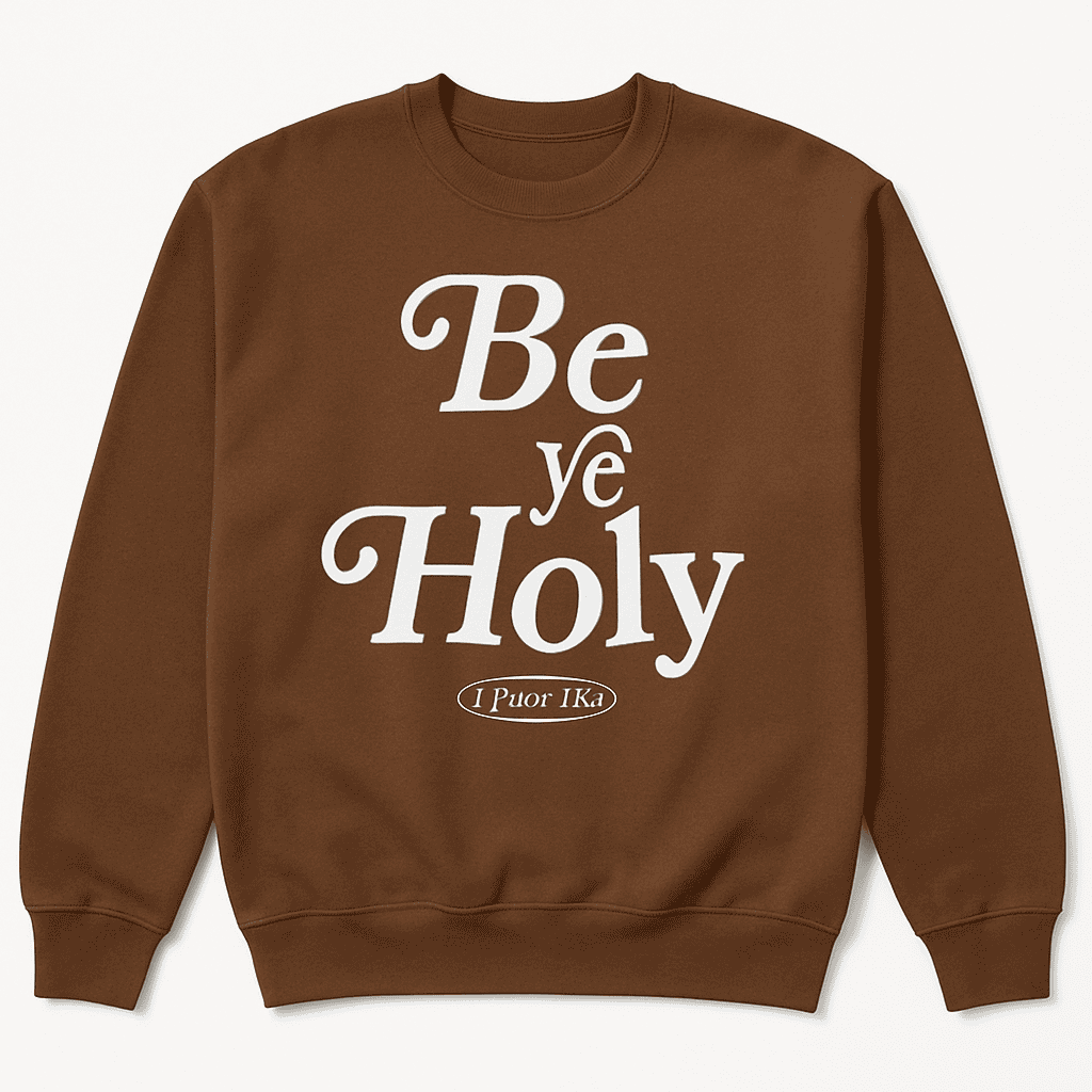 Be Ye Holy Army Brown 🤎 Sweatshirt (UNISEX)