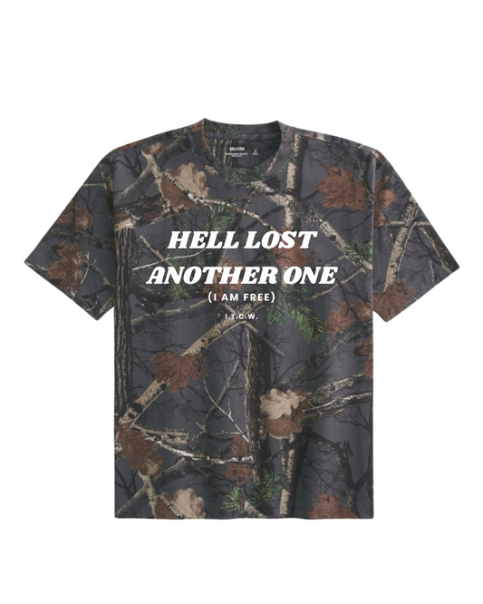 Hell Lost Another One Unisex Camo Tee