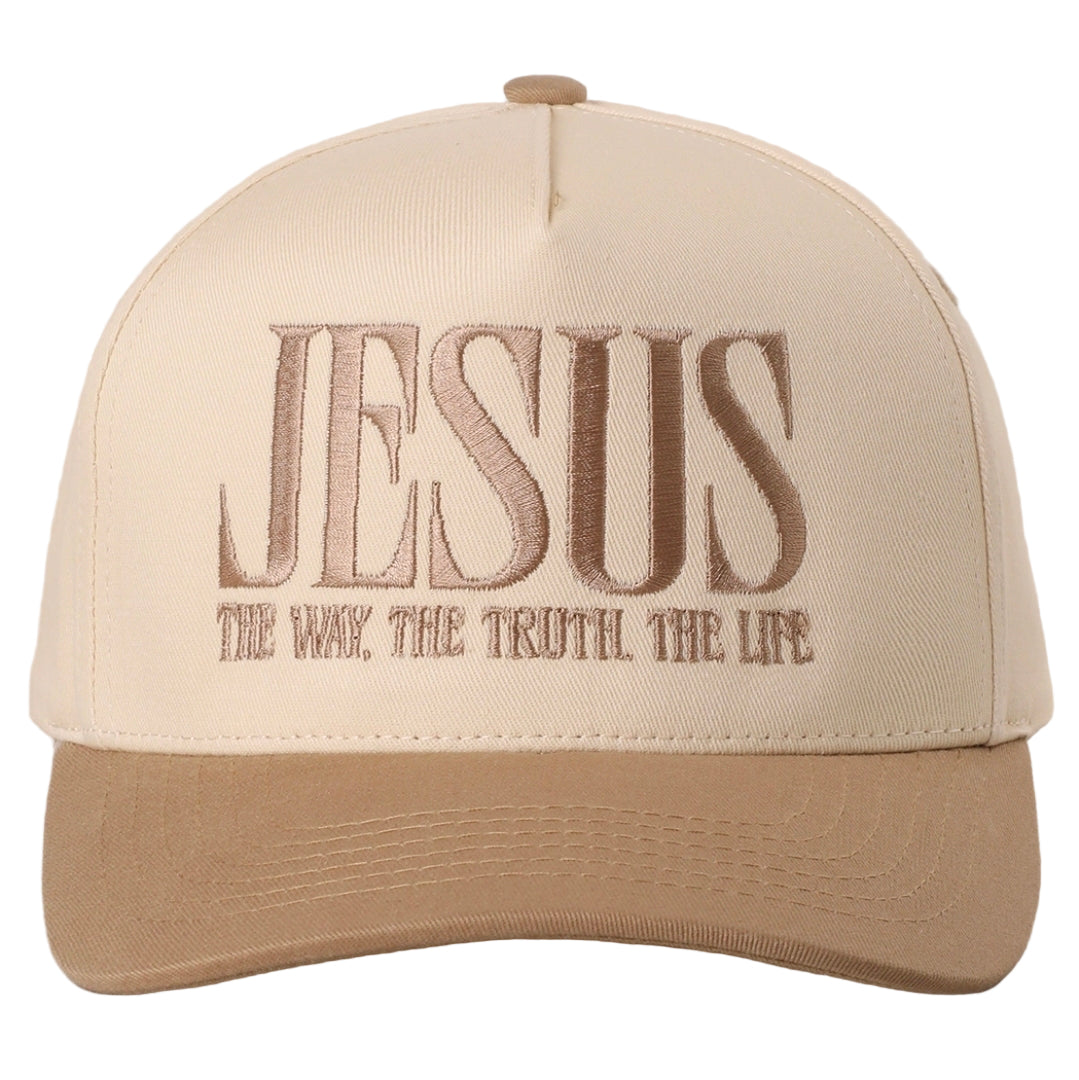 Jesus Is the Way, the Truth, the Life — Embroidered Snapback Hat