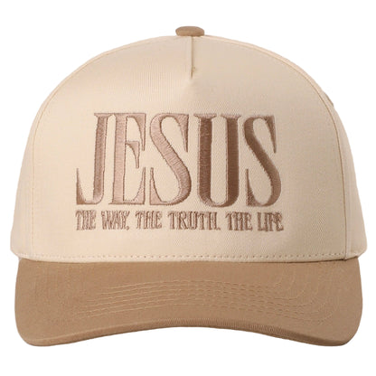 Jesus Is the Way, the Truth, the Life — Embroidered Snapback Hat