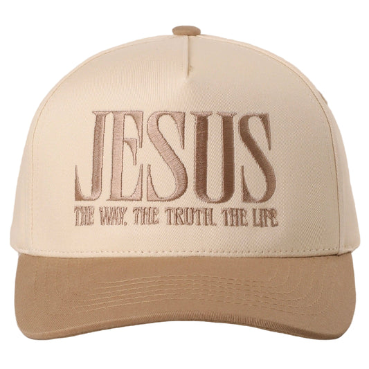 Jesus Is the Way, the Truth, the Life — Embroidered Snapback Hat