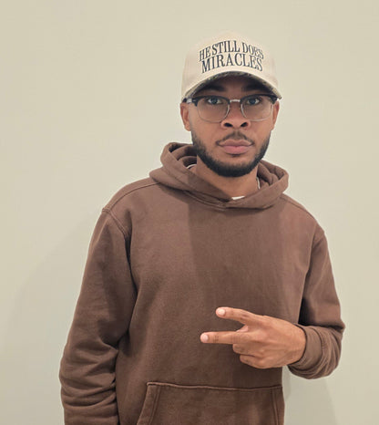 He Still Does Miracles Hat — Cream / Camo Bill