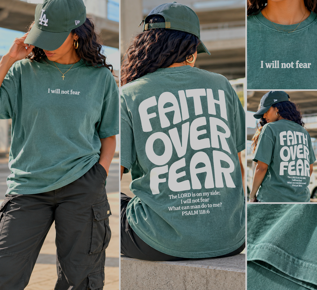 Faith over Fear Oversized Tee