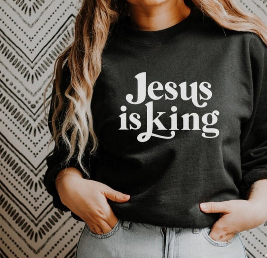 Jesus is King CREWNECK SWEATSHIRT  (UNISEX)