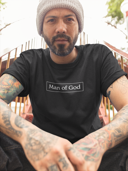 Man of God TEE" (BLACK/WHITE)